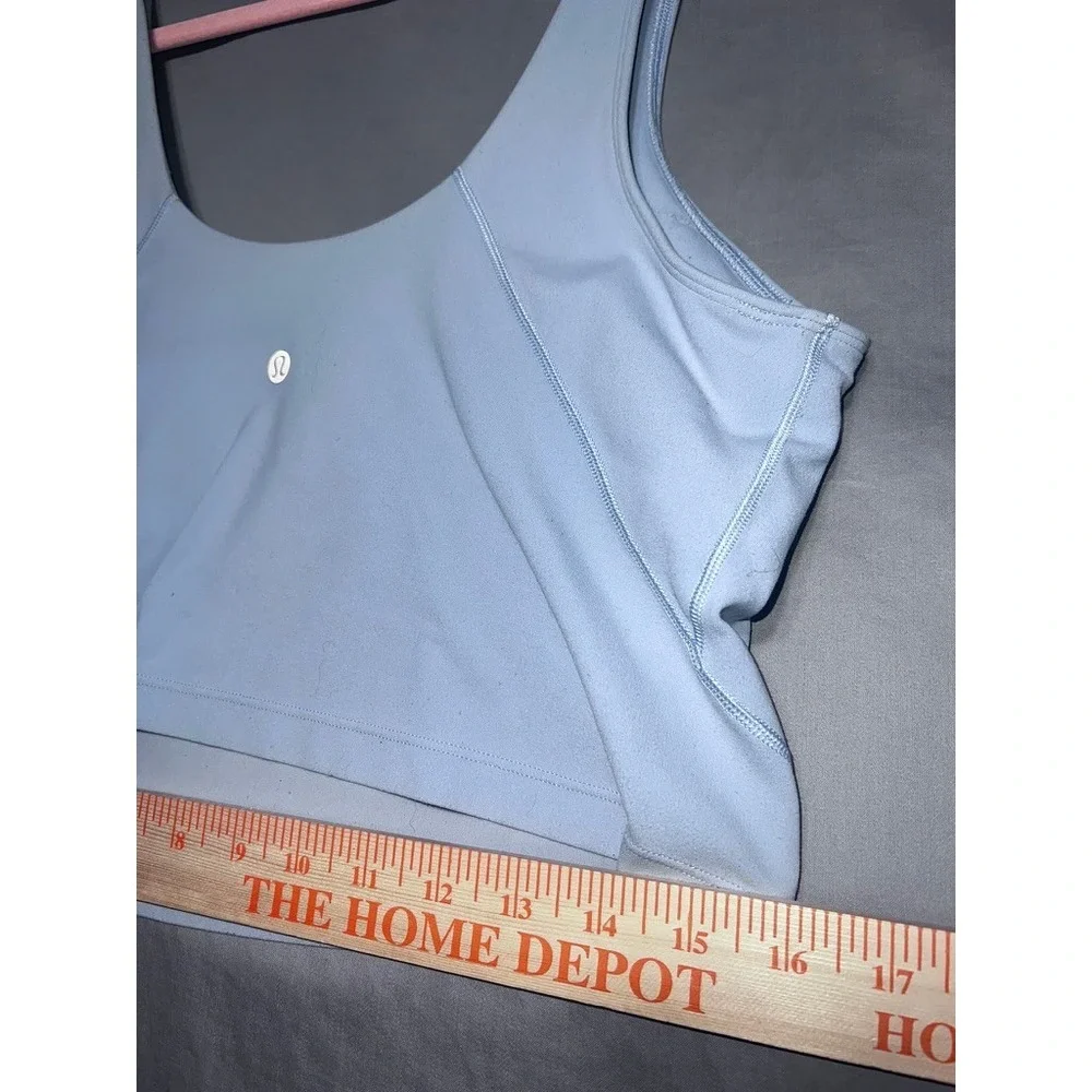 Lululemon Align Tank Top Light Blue Nulu Yoga Crop Bra Top